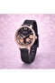 Women’s Black Floral Dial Mesh Strap Watch Style - 4