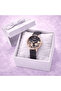 Women’s Black Floral Dial Mesh Strap Watch Style
