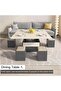 Lift-Top Coffee Table with 4 Stools, Modern Space Saving Center Table, Multi-Functional Adjustable Coffee Table with Hidden Storage Compartment - 5
