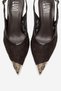 Clem Brown Lace Detailed Gold Toe Women's Heeled Shoes - 2