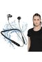Qpro Wireless Bluetooth Headphones Earphone Bluetooth Wireless Neckband Flexible in-Ear Headphones Headset with Mic, Extra Deep Bass Hands-Free Call/Music, Sports Earbuds, Sweat Proof (Black) - 3