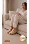 Women's Beige Gladiator Closed-Front Sandals - 3