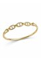 Gold Color Ship Chain Model Zircon Stone Women's Handcuff Bracelet