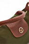 Giza Satin Small Size Khaki Green Women's Shoulder Bag - 7