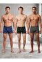 Patterned Cotton Men's Boxer Shorts 3-Pack