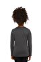 Dark Gray Long Sleeve Girls' Basic Seasonal T-Shirt - 3