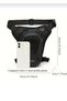 Unisex Black Waterproof Waist Leg Shoulder Biker Bag and Biker Balaclava Snow Mask - 3