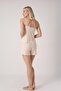 Thin Strap Heart Patterned Women's Shorts Pajama Set - 2