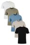 Cotton Regular Fit Crew Neck 5'Li Package t Shirt Men t Shirt 59020204S5