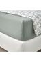 Elasticated Fitted Sheet, Grey-Green, 160X200 cm - 4