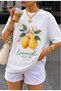 Women's Limoncello Positano Italy Printed Crewneck T-Shirt