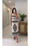 Sodel Beige Shoulder Knotted Lined Dress - 3