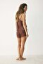 Lace-trimmed satin pyjamas - 4