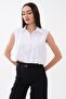 Women's Sleeveless Shirt with Six Rubber Details 260603 - - 2