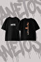 Barbey Design Printed Oversize Crew Neck T-Shirt Black