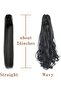Synthetic Long Straight Claw Ponytail Wigs Clip In AH Tail Hair Ponytail - 3