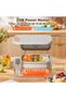 Cordless Electric Lunch Box 1L | Rechargeable Self Heating Food Warmer with 35,000mAh Battery | 304 Stainless Steel Container | Leak Proof Portable Meal Heater for Office, Travel, Car, Campin - 4