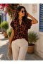 Brave Touch |   Women's Leopard Patterned Stylish Blouse