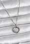 316L Steel Silver Color Chain Silver Color Gold Model Women's Necklace