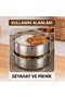 3-Piece Metal Bowl Set - Stainless Steel - 16 cm - 3