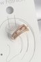 Brass Gold Color Zircon Stone 3 Row Model Women's Cartilage Earrings