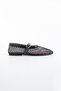 Ayla Women's Mesh Buckle Mary Jane Ballerinas