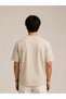 2-Pack Unisex Beige Oversize T-Shirt Set - Crew Neck Basic T-Shirt - 3