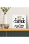 20x20 cm Gallery Wrapped Canvas Wall Art | Coffee Is Always A Good Idea Quote | Minimal Coffee Cup Kitchen Wall Decor | Ready to Hang - 3