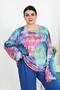 Fashion Line Women's Plus Size Long Sleeve Combed Cotton Pajama Set Cobalt Blue 202503 - 6
