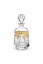 7 Pcs Crystal Glass Decanter Set – 1 Decanter & 6 Glasses - Gold Baroque Motif - 2