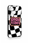 Honor 400 Pro Compatible Black Good Vibes Patterned Silicone Case - 3