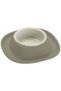 Volcano Soft Touch Single Pet Bowl Grey with Integrated Spill Catch Tray Durable Non Slip Feeding Bowl for Cats and Small Dogs 230ml 20x20x3.5 cm Made in Italy - 3