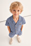 Gots Certified 100% Cotton Muslin Boys Short Sleeve Shirt Shorts Set - 2
