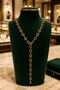 Luxurious Figured Zircon Stone Y Necklace - 2