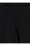 Black elastic waist soft touch women's shorts - 2