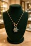 Luxurious Zircon Stone Figured Showy Flower Necklace - 2
