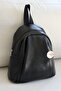 Women's Backpack Soft Leather Look Multi-Compartment School and Daily Bag En28 Size28 - 2