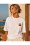 Unisex White Oversize Negroni Social Club Cocktail and Orange Print T-Shirt - 3
