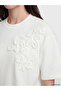 Lcw Comfortsoft Touch Floral Appliqued Blouse - 3