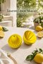 Lemon Squeezer with Lid, Handheld Citrus Juicer with Chamber and Seed Strainer, and Pouring Spout - 4