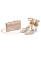 Ankle-Strap Pointed Toe Evening Shoes and Bag Set - 4