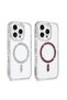iPhone 16 Pro Case with Rhinestones and Glitter, Magsafe Camera Raised Silicone Case Senk - 4