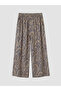 Nevavm Women's Patterned Trousers with Elastic Waist - 6