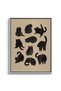 Cats in Poses Kids Wall Art | Portrait Framed Canvas Print | Luxury Modern Decor for Kids Room - 2