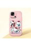 Redmi 10C Compatible Case Camera Protector Pink Silicone Couple Phone Case with Kitty Pattern