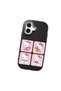 iPhone 17 Compatible Case with Camera Protector Black Silicone Couple Phone Case with Kitty Pattern - 3