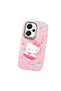 Redmi Note 13 Pro Plus 5g Compatible Case with Camera Protector Pink Silicone Couple Phone Case with Kitty Pattern - 3