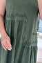 Stone Embroidered Washed Cotton Fabric Dress 6Y323 - 4