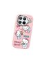 Mi 15t Pro Compatible Case Camera Protector Pink Silicone Couple Phone Case with Kitty Pattern - 3