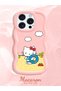 iPhone 15 Pro Max Compatible Case with Camera Protector Pink Silicone Couple Phone Case Kitty Pattern - 2